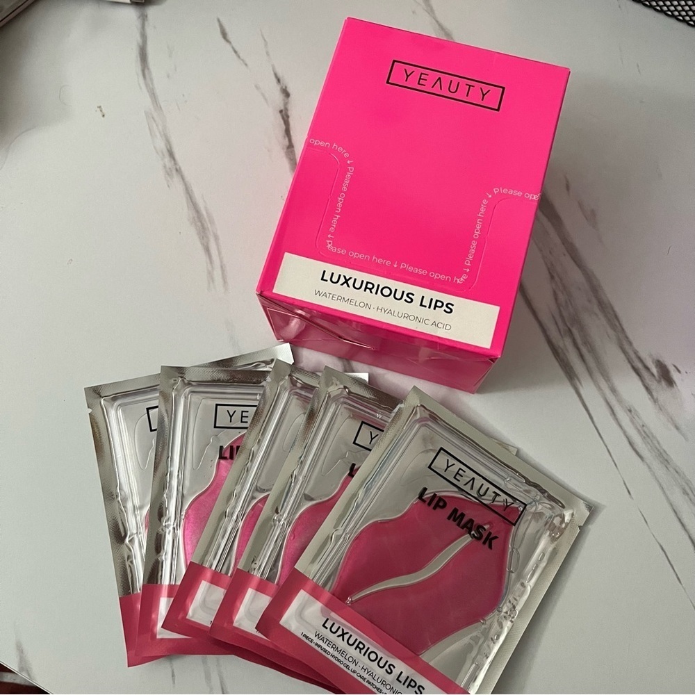 YEAUTY 25 Count Box of Luxurious Lips Lip Mask - Pink